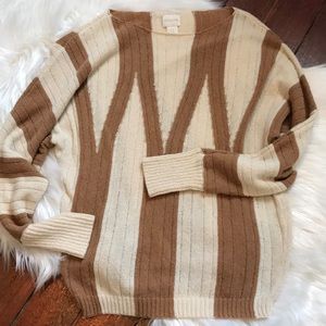 Chico’s Stripe Knit Log Sleeve Size 0